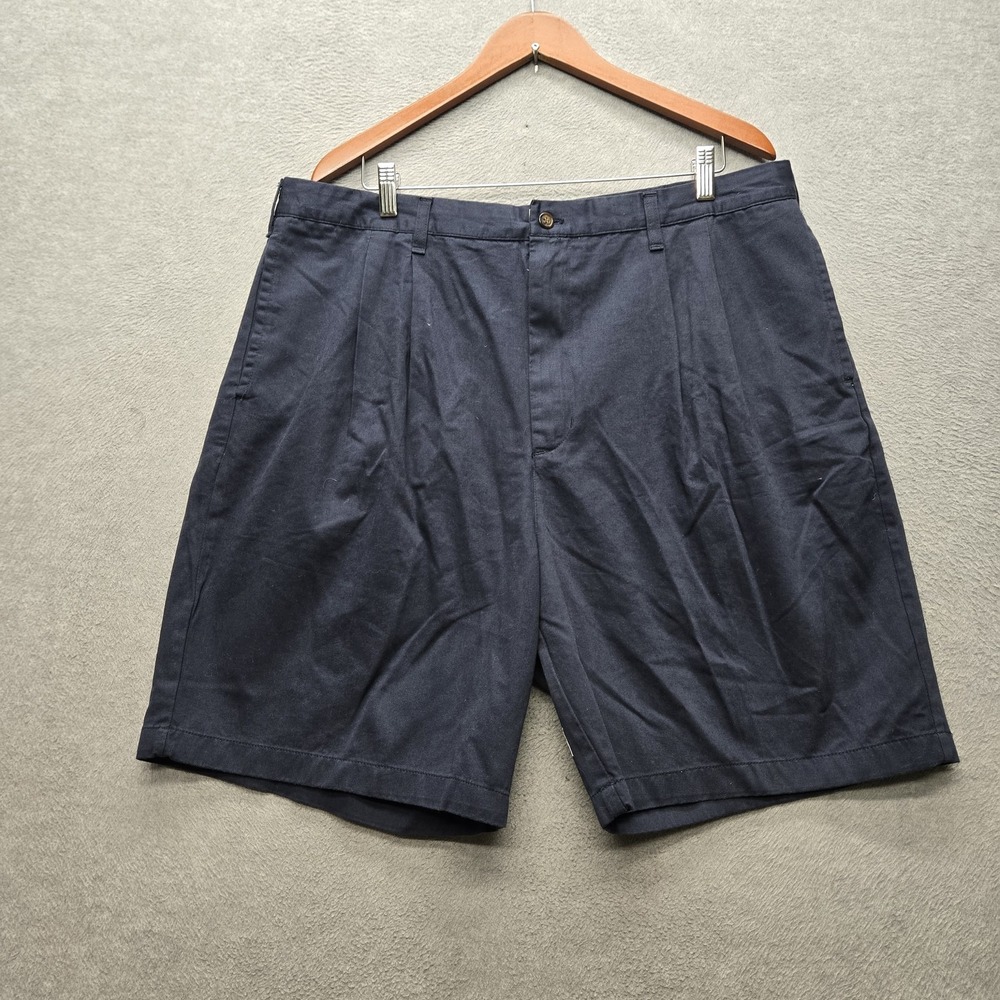 Chaps Ralph Lauren Men Shorts 40‎ Navy Blue Chino Twill Button 8" Inseam NWT